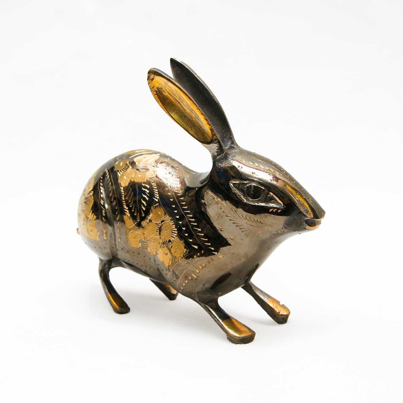 Handmade Brass Rabbit (15 cm) - Image 9