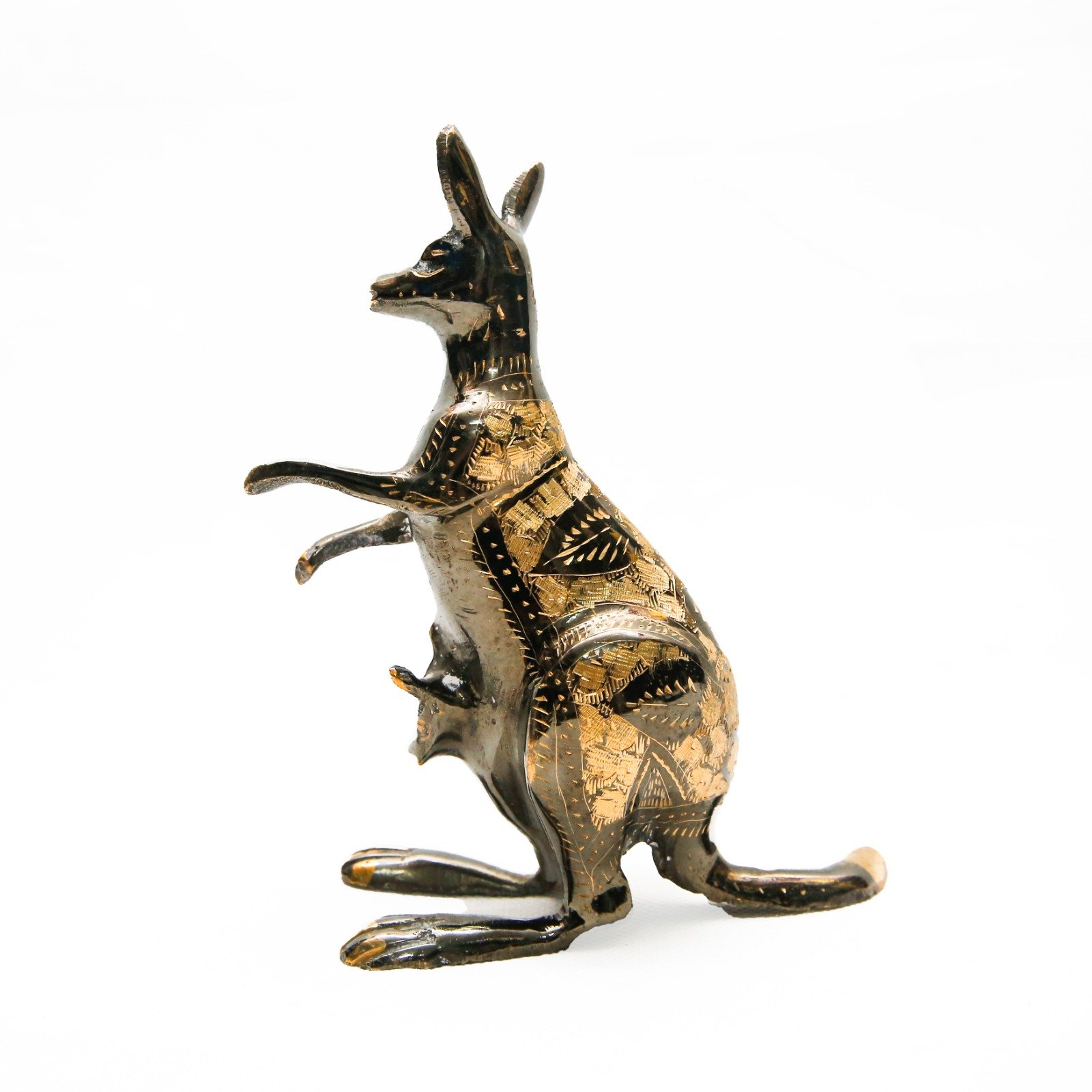 Handmade Brass Kangaroo (20 cm) - Image 4