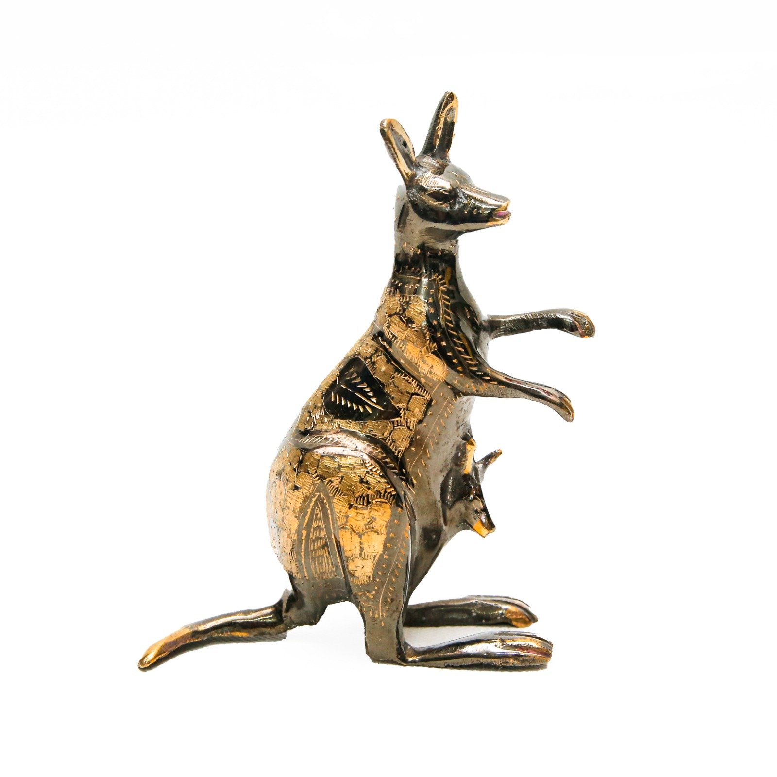 Handmade Brass Kangaroo (20 cm) - Image 7