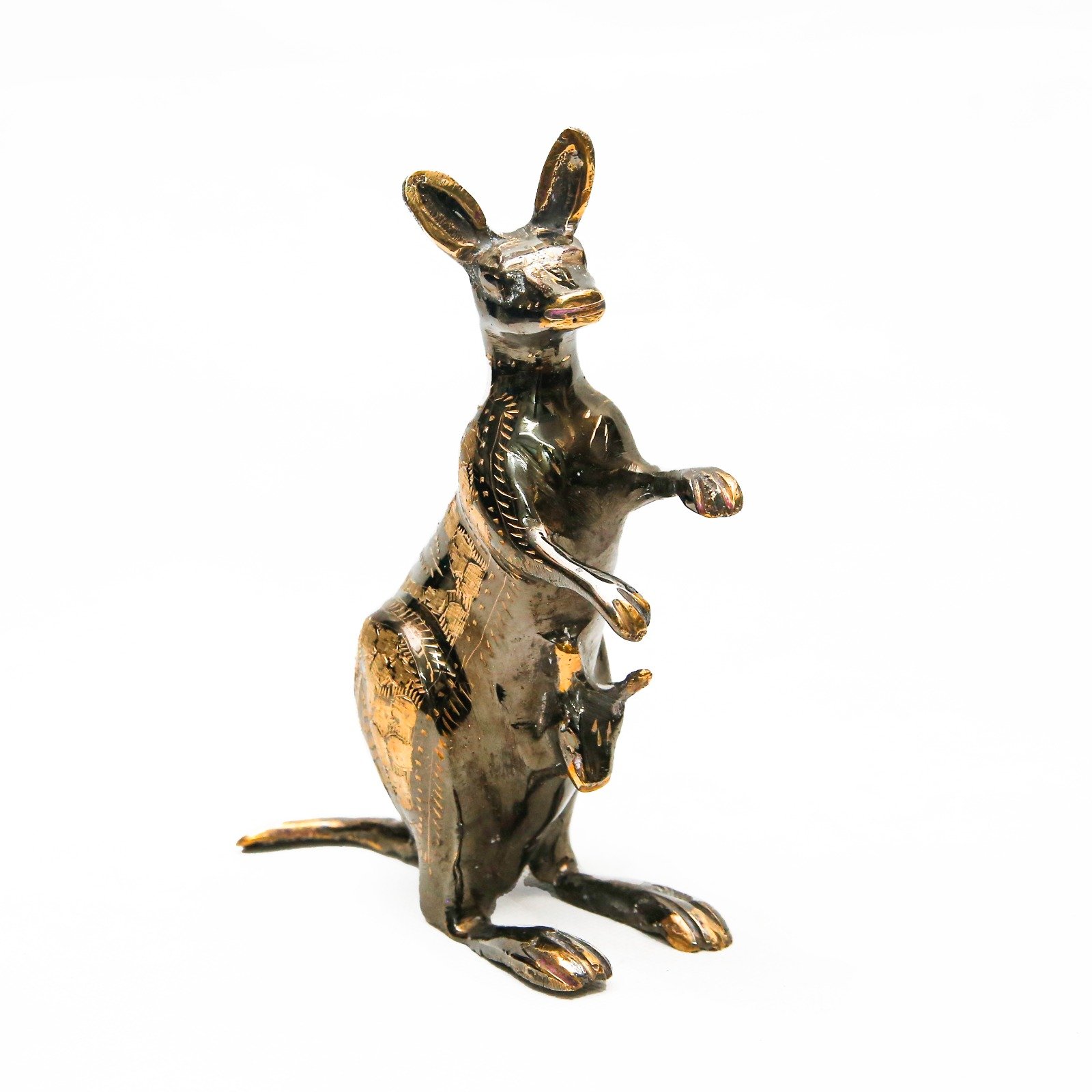 Handmade Brass Kangaroo (20 cm) - Image 8