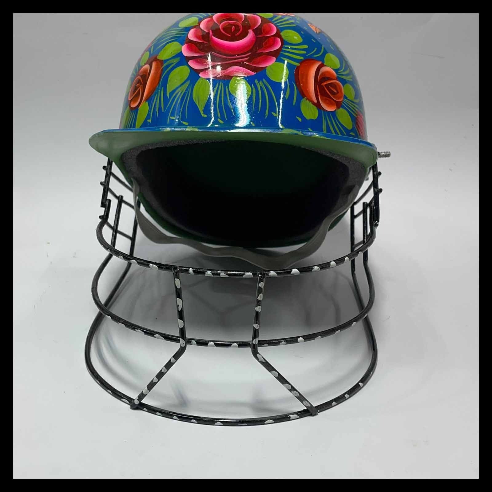 Pakistani Truck Art Cricket Helmet – Hand-Painted Traditional Helmet for Home Decor & Gifts - Image 5