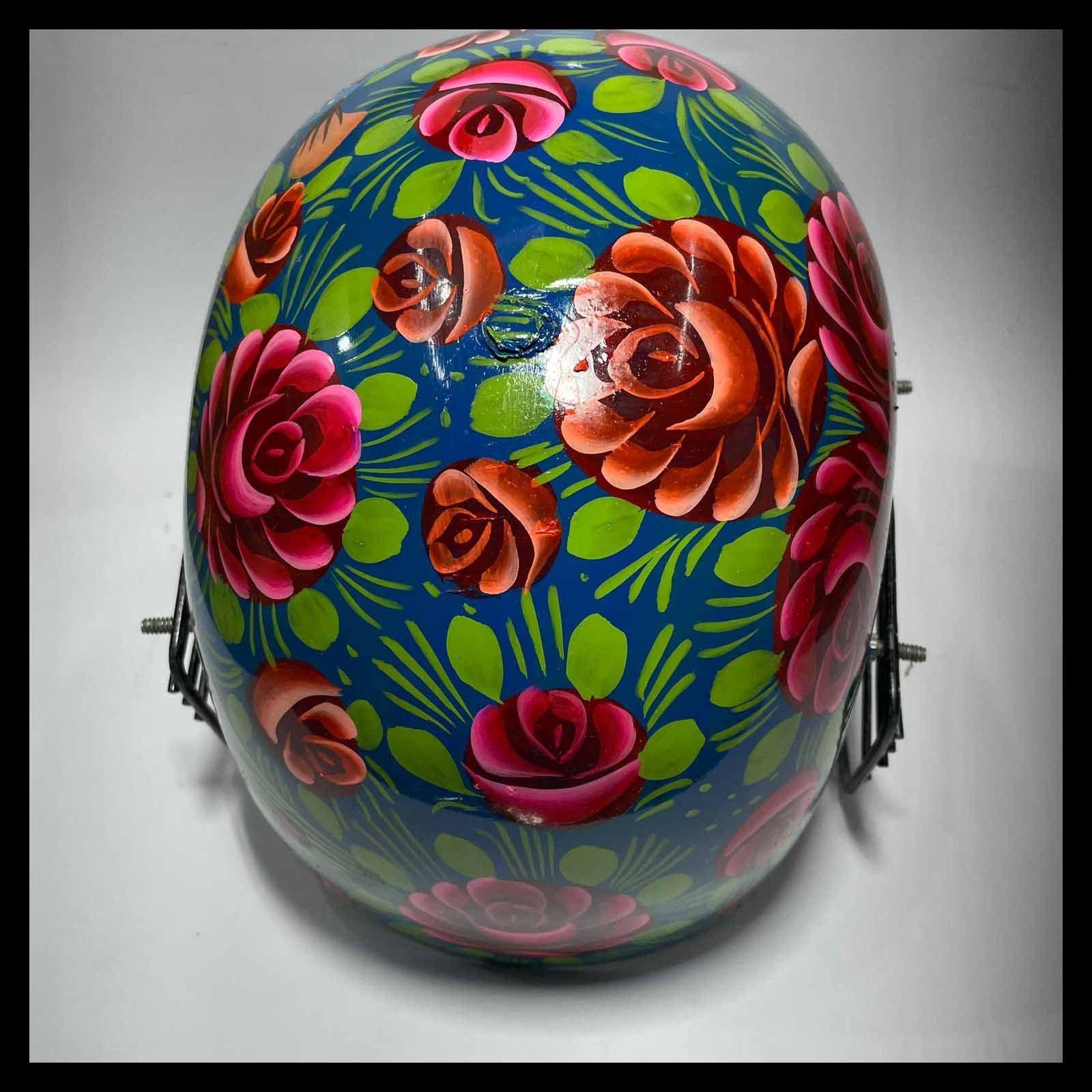 Pakistani Truck Art Cricket Helmet – Hand-Painted Traditional Helmet for Home Decor & Gifts - Image 8