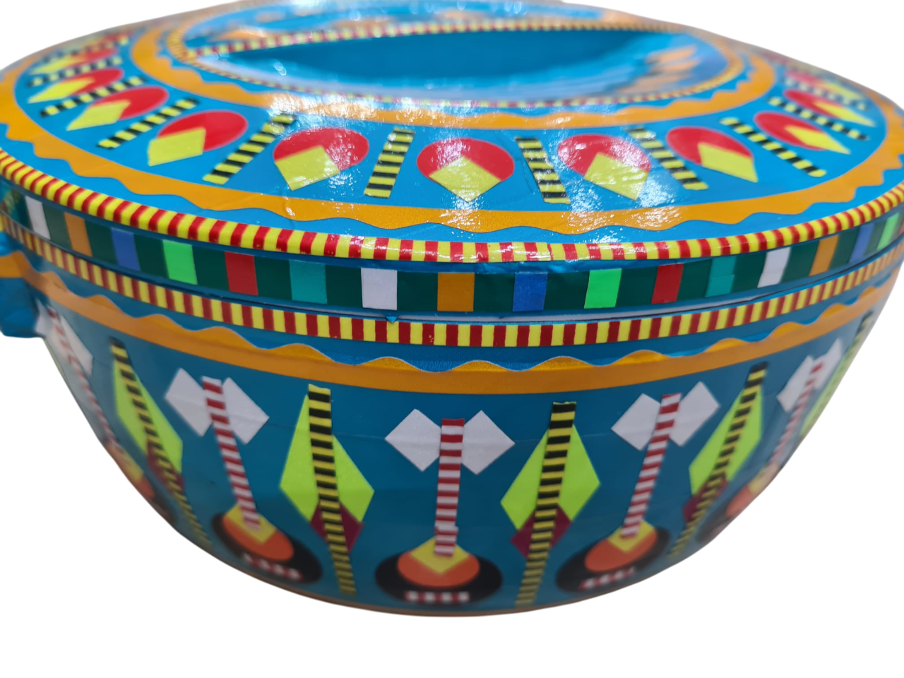 Colorful Pakistani Chamakpatti Hotpot | Traditional Art Decor for Kitchen - Image 9