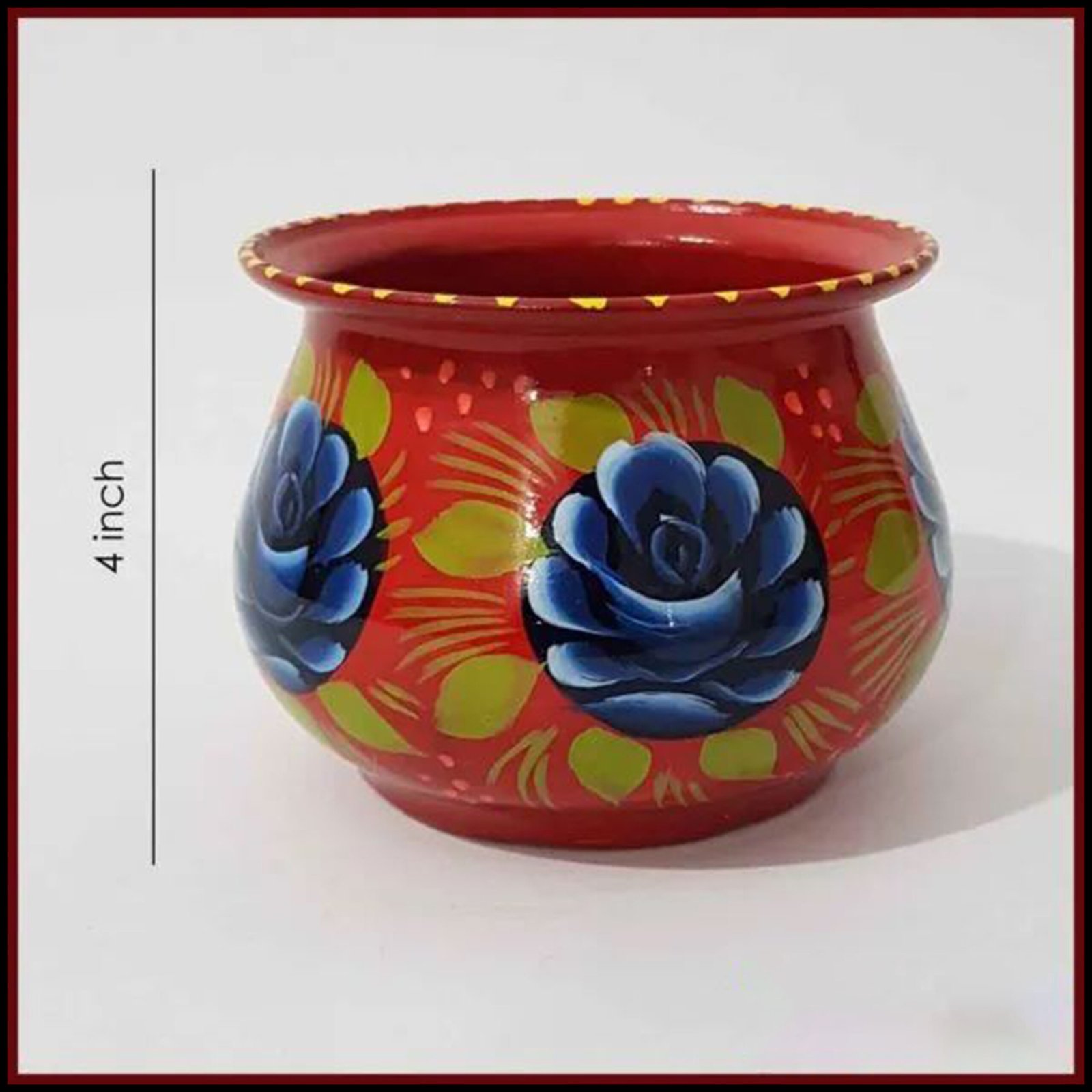 Truck Art Mutki – Hand-Painted Decorative Pot (10cm) | Traditional Pakistani Art for Home Décor & Gifts - Image 8
