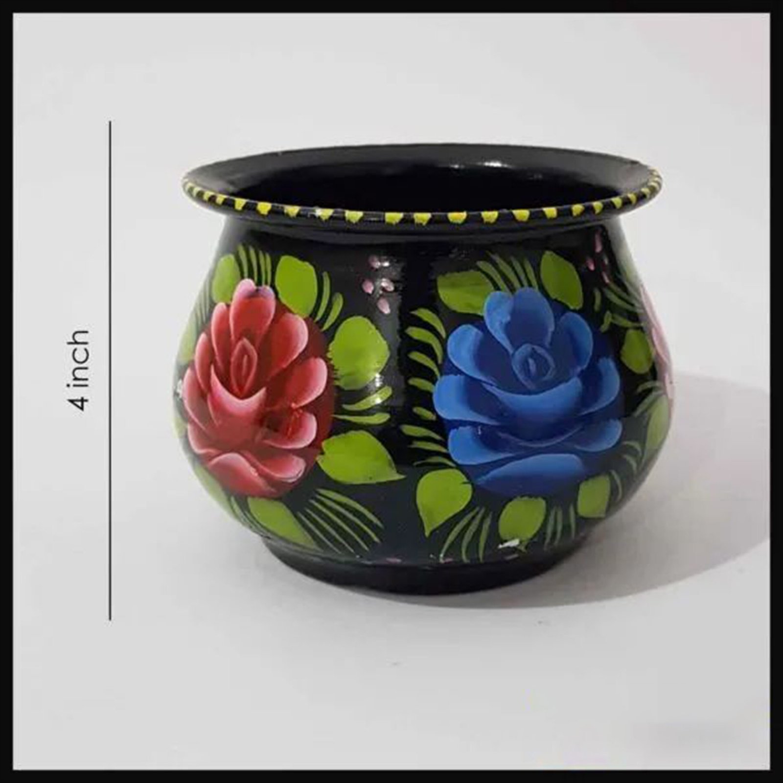 Truck Art Mutki – Hand-Painted Decorative Pot (10cm) | Traditional Pakistani Art for Home Décor & Gifts - Image 9