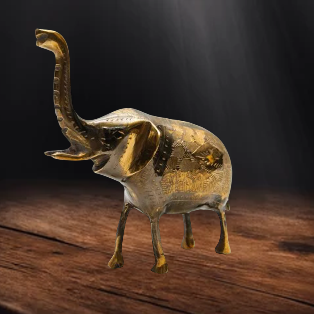Brass Elephant (Size:15 cm) - Image 2