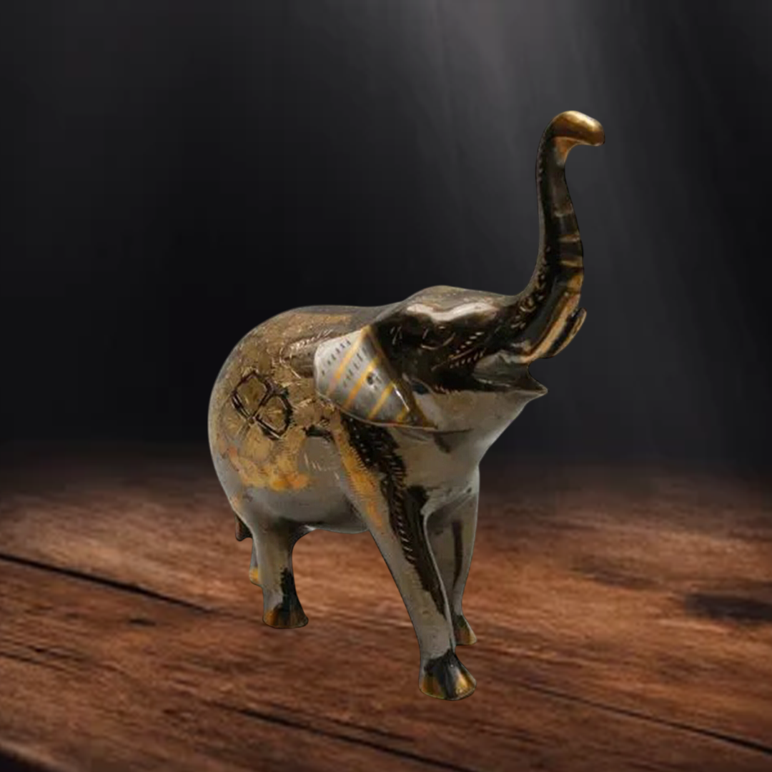 Brass Elephant (Size:20 cm) - Image 2