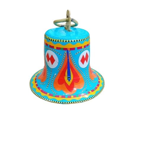 Handcrafted Chamakpatti Decorative Bell – Colorful Design for Home & Garden Décor, Traditional Pakistani Art - Image 4