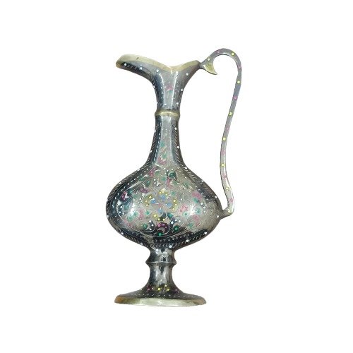 Handcrafted Brass Decorative Jug - 20 cm | Floral Design | Home Decor Accent - Image 6