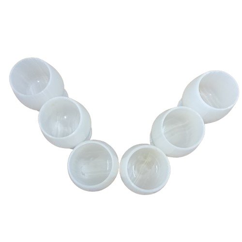 Onyx Wine Glass Set of 6 - Handcrafted Pakistani Marble Wine Glasses | Elegant Home Decor | Perfect for Serving & Gifting - Image 9