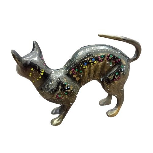 Handmade Brass Cat (15 cm) - Image 3