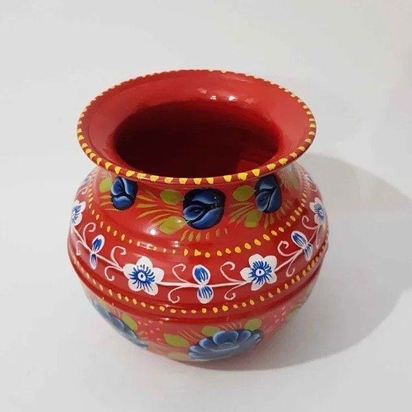 Truck Art Mutki – Hand-Painted Decorative Pot (16.5cm) | Traditional Pakistani Art for Home Décor & Gifts - Image 6