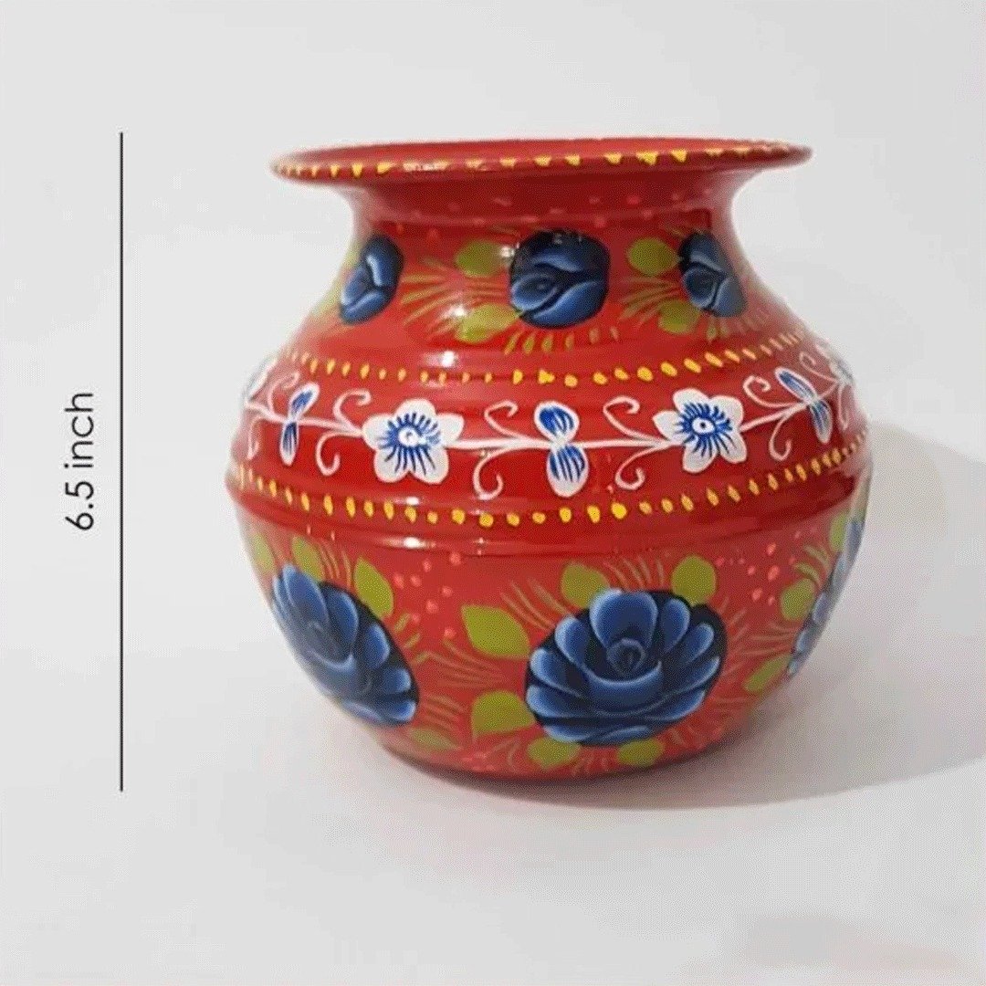 Truck Art Mutki – Hand-Painted Decorative Pot (16.5cm) | Traditional Pakistani Art for Home Décor & Gifts - Image 8