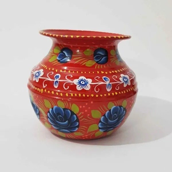 Truck Art Mutki – Hand-Painted Decorative Pot (16.5cm) | Traditional Pakistani Art for Home Décor & Gifts - Image 9