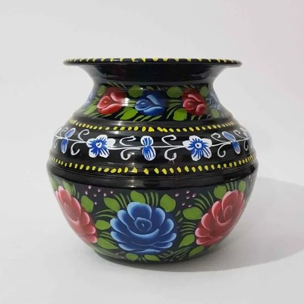 Truck Art Mutki – Hand-Painted Decorative Pot (16.5cm) | Traditional Pakistani Art for Home Décor & Gifts - Image 6