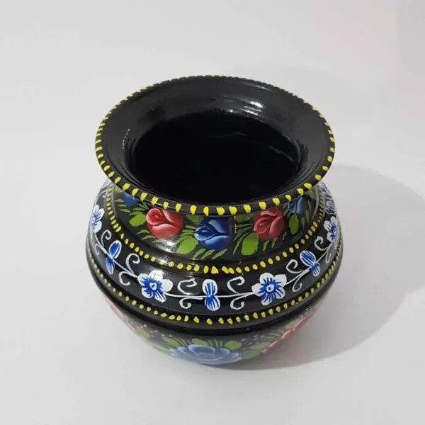 Truck Art Mutki – Hand-Painted Decorative Pot (16.5cm) | Traditional Pakistani Art for Home Décor & Gifts - Image 7