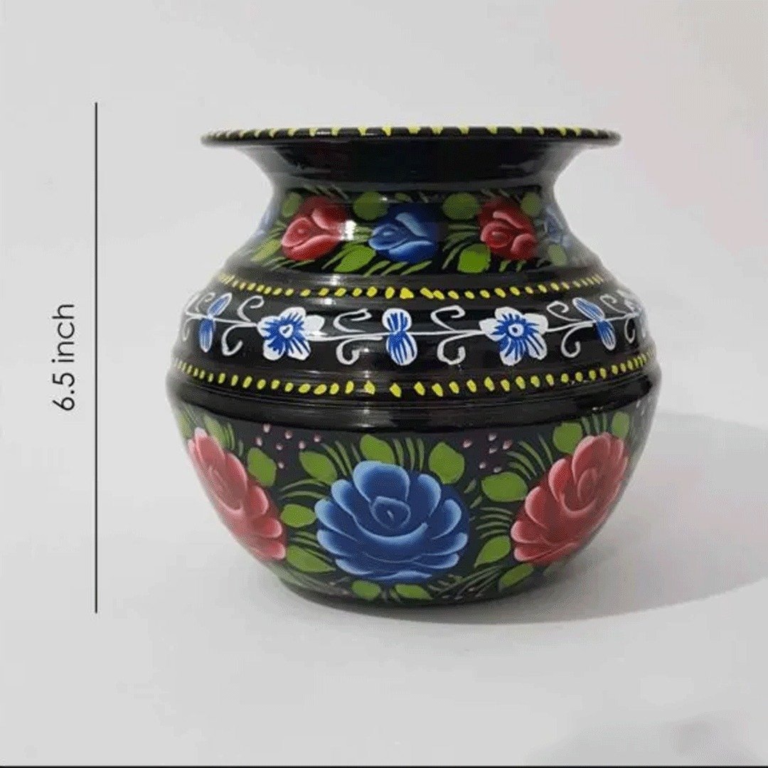 Truck Art Mutki – Hand-Painted Decorative Pot (16.5cm) | Traditional Pakistani Art for Home Décor & Gifts - Image 9