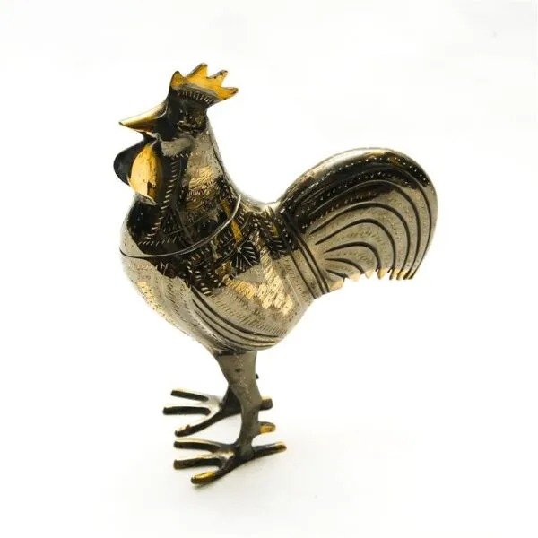 Handmade Brass Hen Jarrah - Elegant 20cm Home Decor Showpiece - Image 3