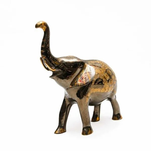 Brass Elephant (Size:20 cm) - Image 3
