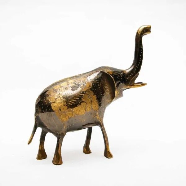 Brass Elephant (Size:15 cm) - Image 4