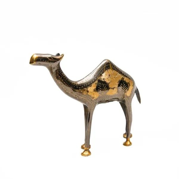 Handmade Brass Camel Figurine (15cm) – Stunning Home Decor & Collectible Craft - Image 3