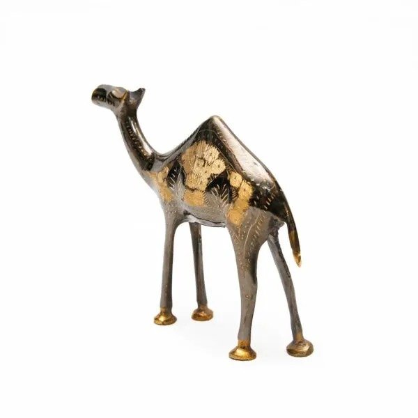 Handmade Brass Camel Figurine (15cm) – Stunning Home Decor & Collectible Craft - Image 4