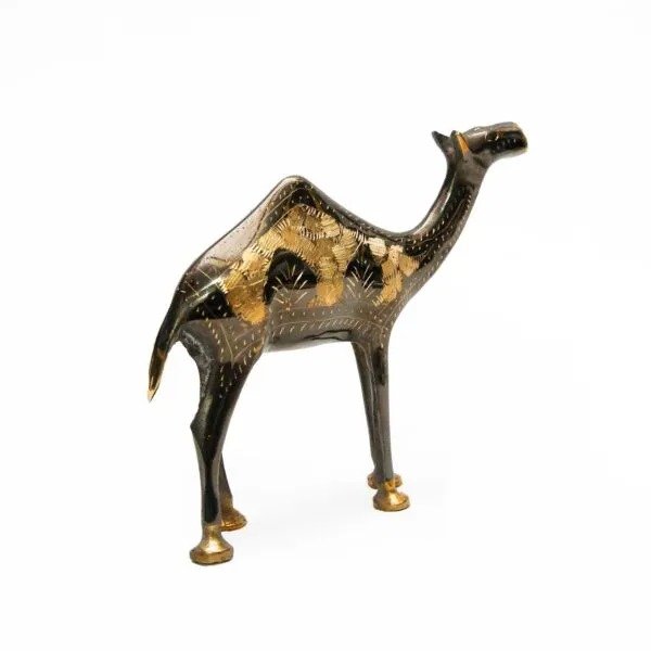 Handmade Brass Camel Figurine (15cm) – Stunning Home Decor & Collectible Craft - Image 5