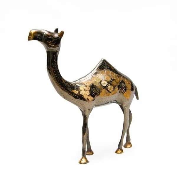 Handmade Brass Camel Figurine (20cm) – Stunning Home Decor & Collectible Craft - Image 2