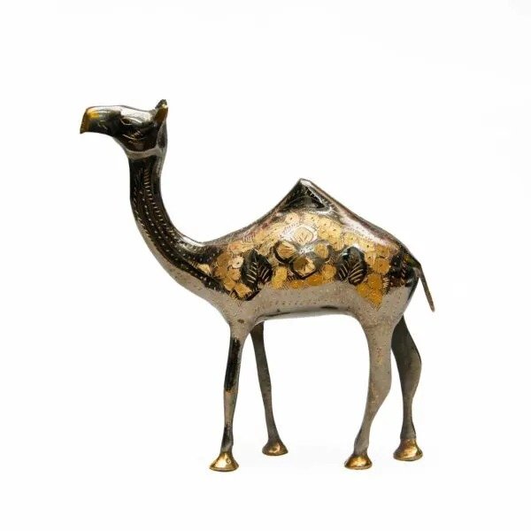 Handmade Brass Camel Figurine (20cm) – Stunning Home Decor & Collectible Craft - Image 3