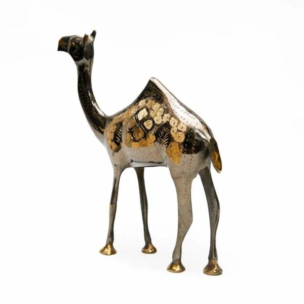 Handmade Brass Camel Figurine (20cm) – Stunning Home Decor & Collectible Craft - Image 4
