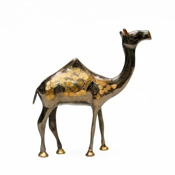Handmade Brass Camel Figurine (20cm) – Stunning Home Decor & Collectible Craft - Image 5