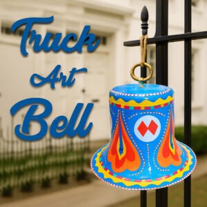 Handcrafted Chamakpatti Decorative Bell – Colorful Design for Home & Garden Décor, Traditional Pakistani Art