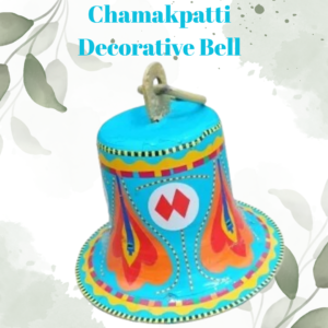 Handcrafted Chamakpatti Decorative Bell – Colorful Design for Home & Garden Décor, Traditional Pakistani Art