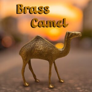 Handmade Brass Camel Figurine (15cm) – Stunning Home Decor & Collectible Craft