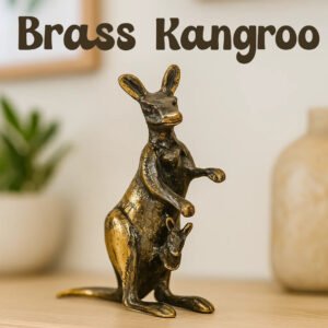 Handmade Brass Kangaroo (20 cm)