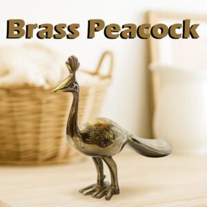 Brass Peacock (Size: 20 cm)