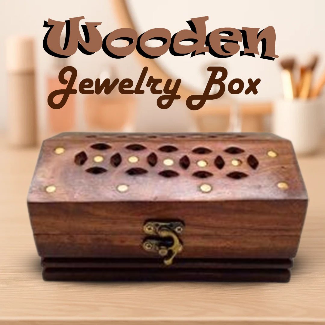 Wooden Jewelry Box (15 X 10 cm)