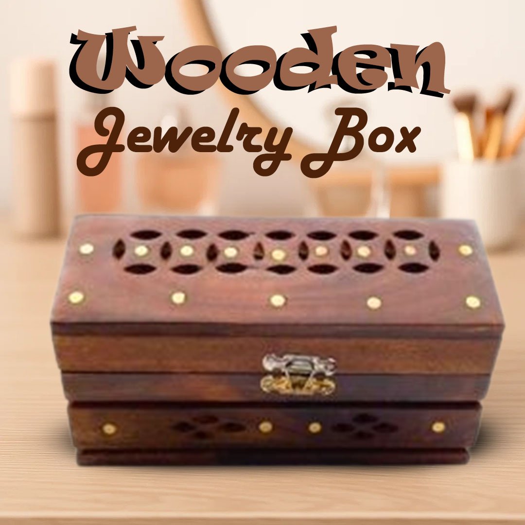 Wooden Jewelry Box (19 X 11 cm)