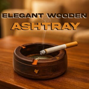 Elegant Wooden Ashtray – Handcrafted & Stylish Smoking Accessory