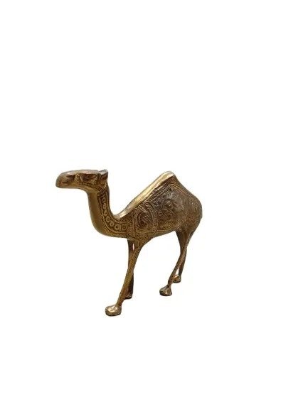 Handmade Brass Camel Figurine (15cm) – Stunning Home Decor & Collectible Craft - Image 3