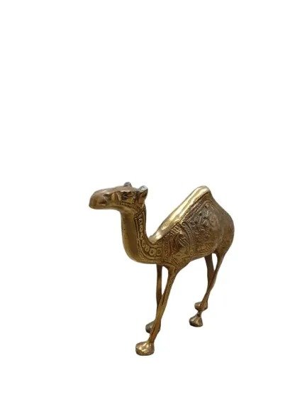 Handmade Brass Camel Figurine (15cm) – Stunning Home Decor & Collectible Craft - Image 4