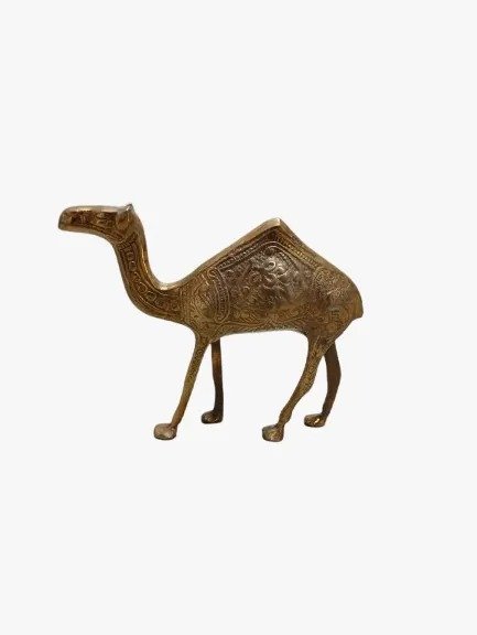 Handmade Brass Camel Figurine (15cm) – Stunning Home Decor & Collectible Craft - Image 2