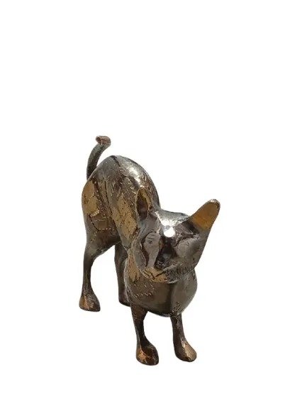 Handmade Brass Cat Jarrah (15 cm) - Image 3