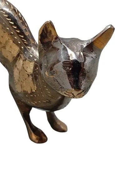 Handmade Brass Cat Jarrah (15 cm) - Image 4