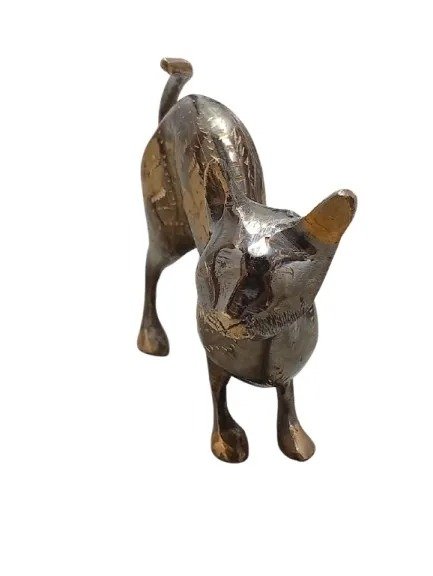 Handmade Brass Cat Jarrah (15 cm) - Image 9