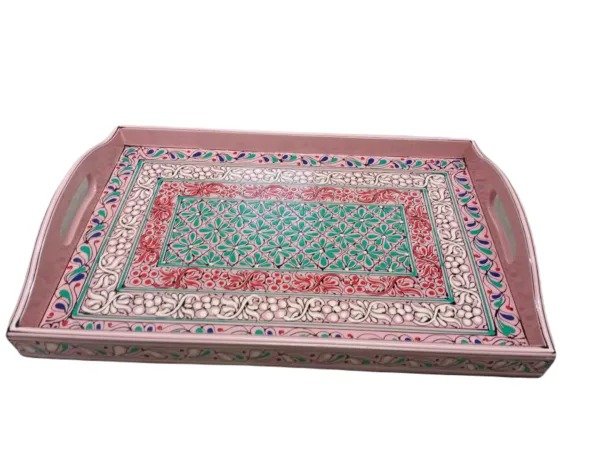 Pakistani Handcrafted Tray – Top View