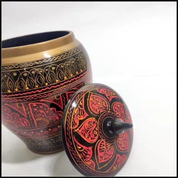 Naqsheen Wooden Candy Jar (13cm) - Image 4