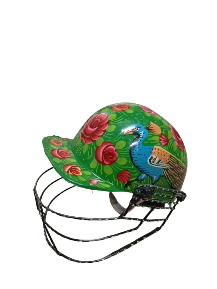 Pakistani Truck Art Cricket Helmet – Hand-Painted Traditional Helmet for Home Decor & Gifts - Image 4