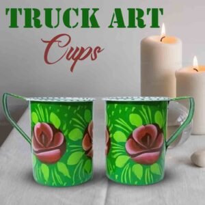 Truck Art Cups 2pcs (H:8cm-D:6.5cm)