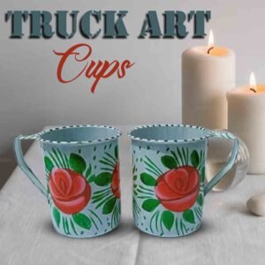 Truck Art Cups 2pcs (H:8cm-D:6.5cm)